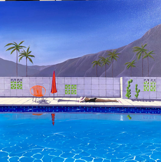 Reflecting on Palm Springs - Original Painting